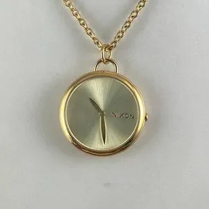 Nixon Spree Pendant Watch Womens all Stainless Steel Pure White Dial 27 in Chain Nixon Spree Pendant Watch Women main image 2